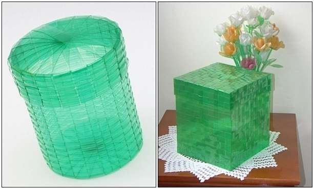 recycled-bottle Plastic Basket