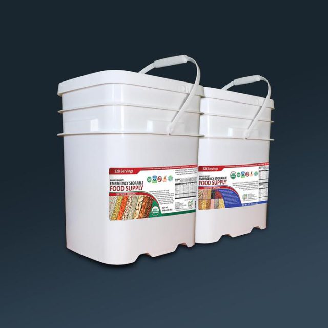 Ranger Bucket Set Organic Emergency Storable Food Supply