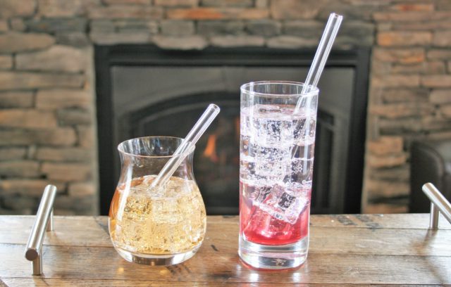cocktails with Glass Straws