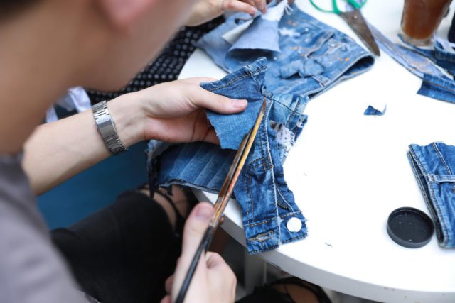 Recycle old jeans