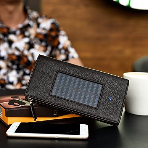 Solar Charging Battery Wallet for Eco-Friendly Shopping