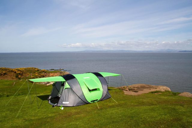 Solar-Powered Tent for Eco-Friendly Shopping