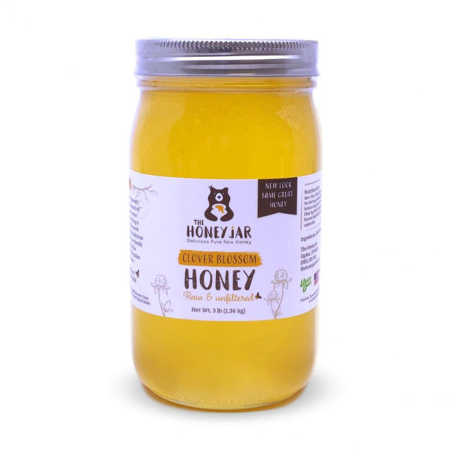 Honey in glass jars