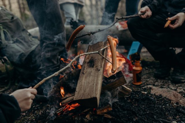 Cook over fire