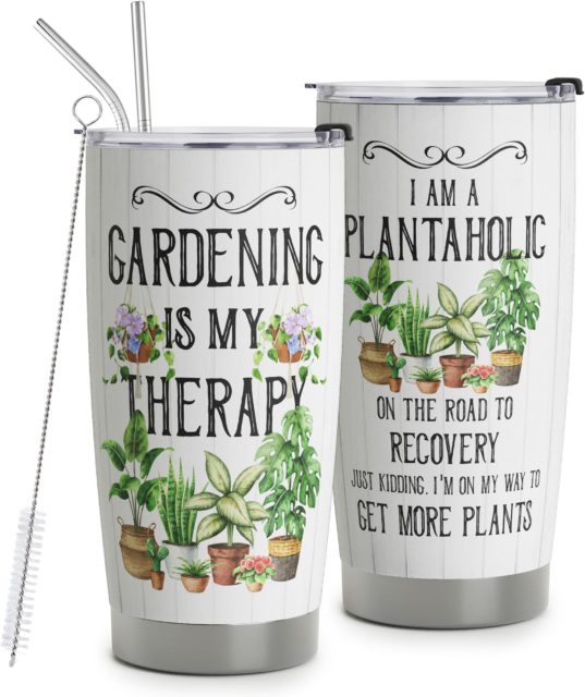 Plant Lady Travel Tumbler Eco-Friendly Christmas Gift Idea